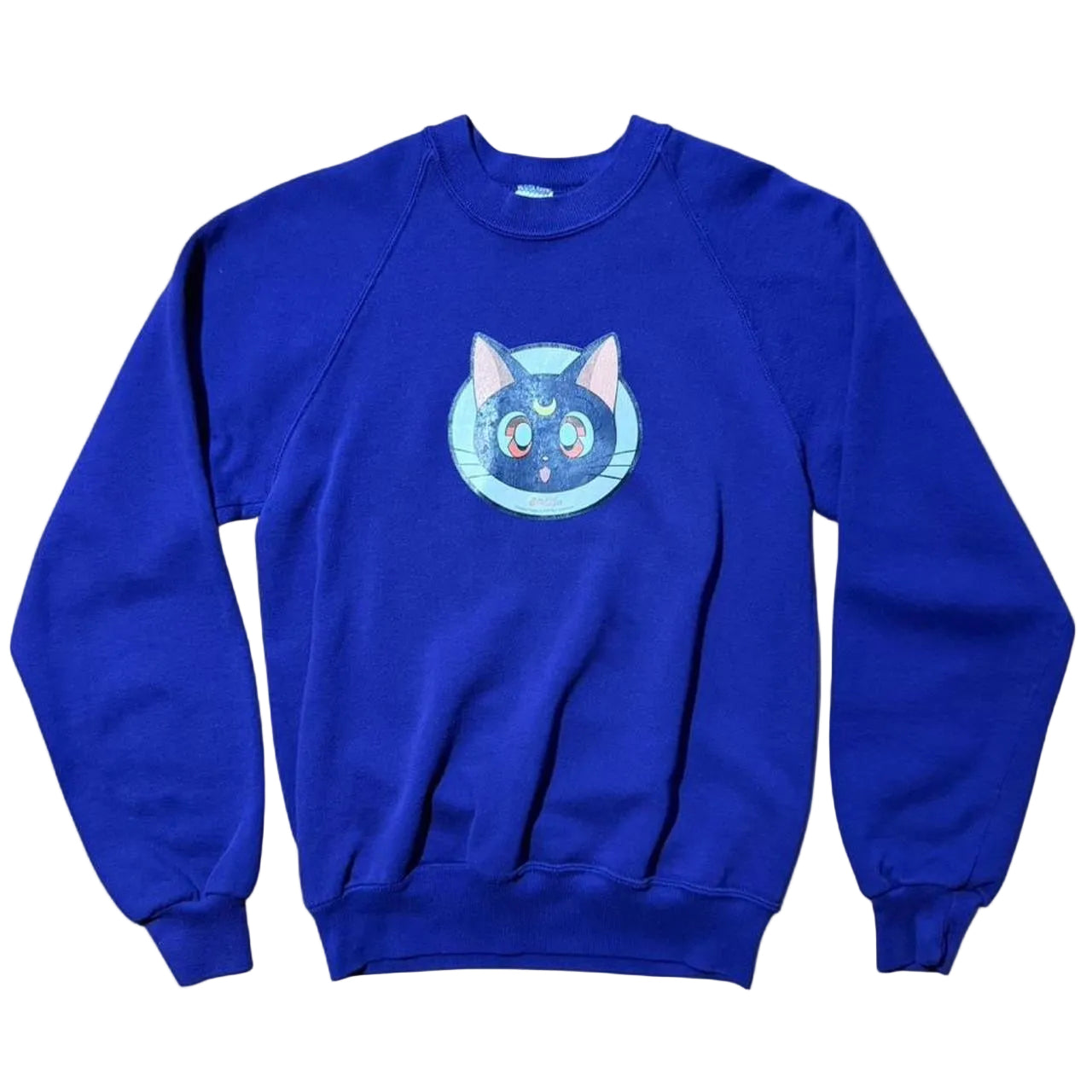 90s Sailor Moon Cat Kitty Luna Anime Cartoon Tv Show Pullover Sweater