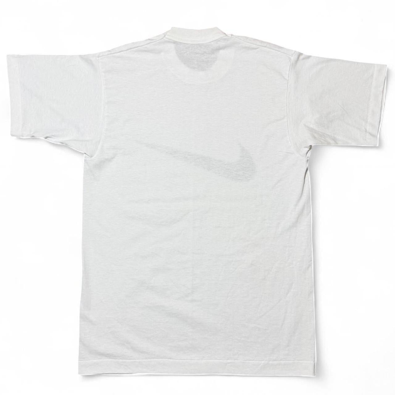90s Nike Swoosh Check Black/Navy Graphic Logo T-shirt