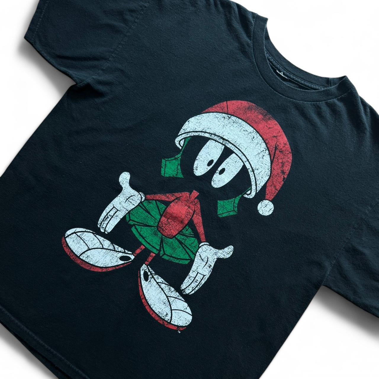 90s Looney Tunes Marvin the Martian Santa Hat Christmas Tee