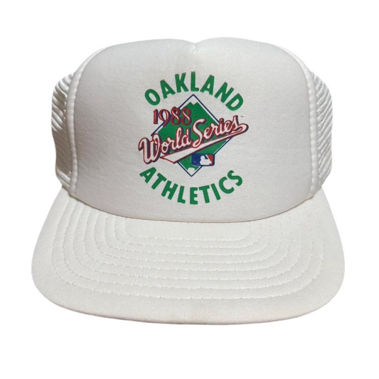 1988 Oakland Athletics MLB World Series Mesh Snapback