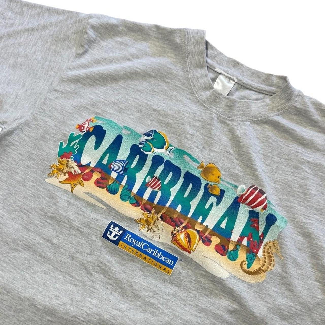 Y2K Royal Caribbean Cruise Ship Caribbean Beach Souvenir Graphic T-shirt
