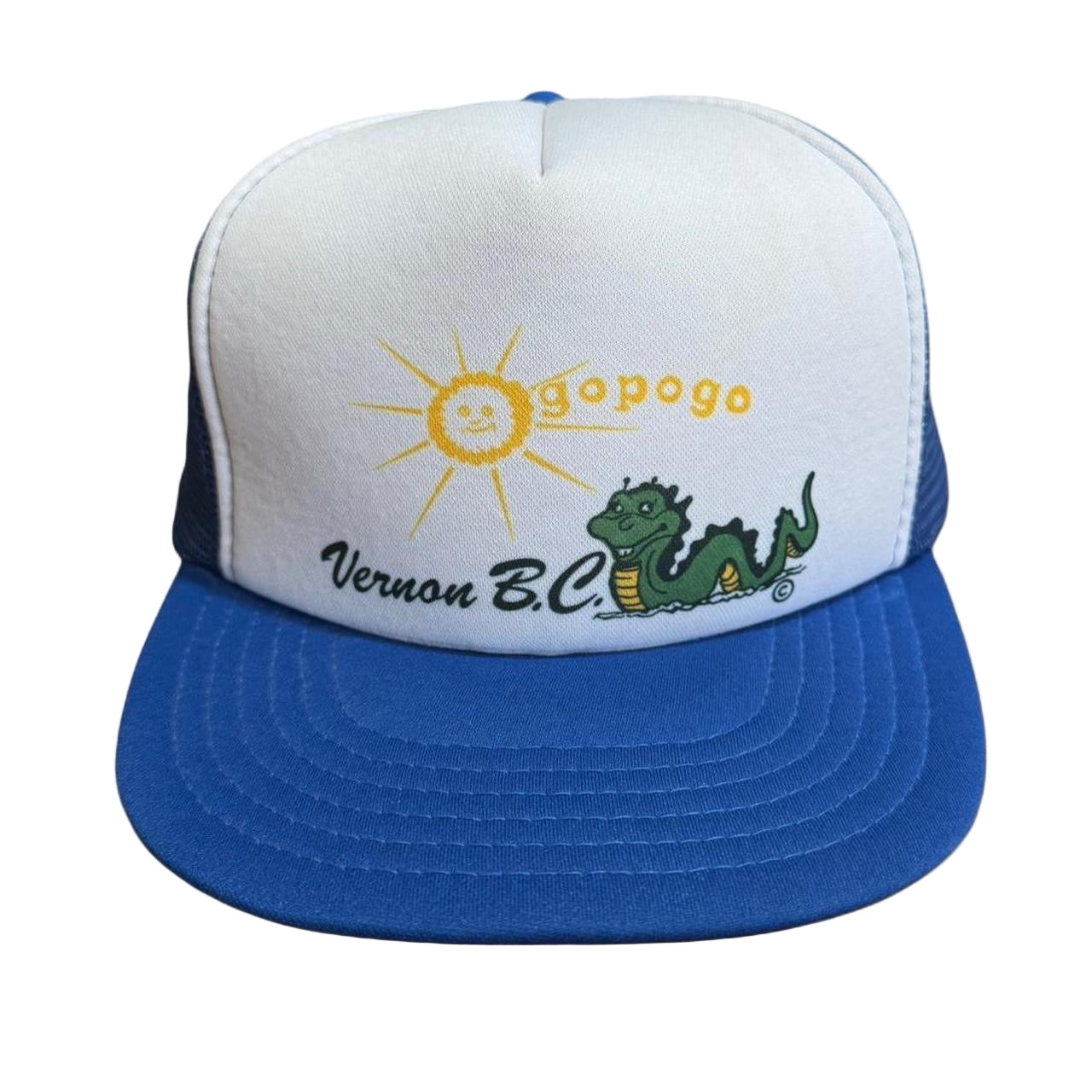 90s Ogopogo Lake Monster Vernon BC Mesh Snapback Hat