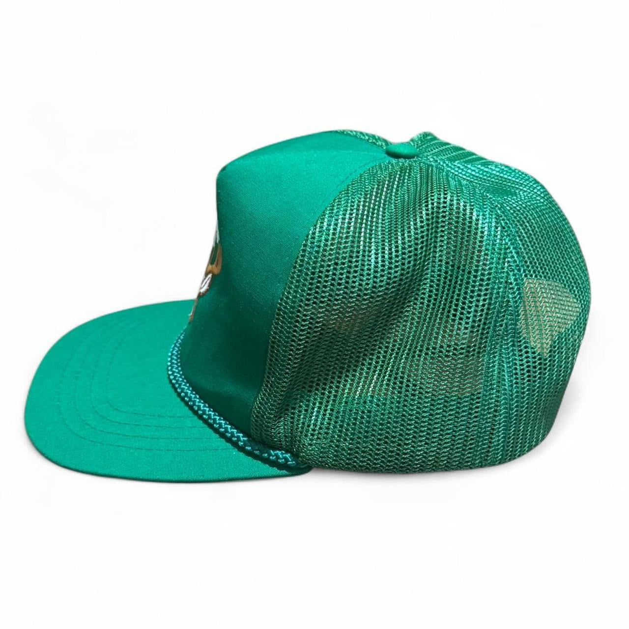90s Pocono Mountains Deer Hunting Green Trucker Mesh Snapback