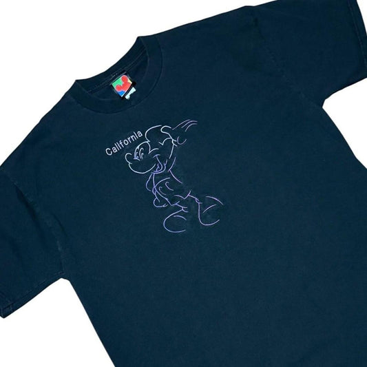 90s Disney Mickey Mouse Embroidered California Graphic Souvenir T-Shirt