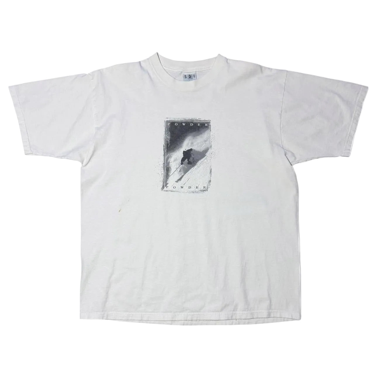 Vintage 90s Powder Snowboard Aspen Outdoors Nature Snow T-shirt
