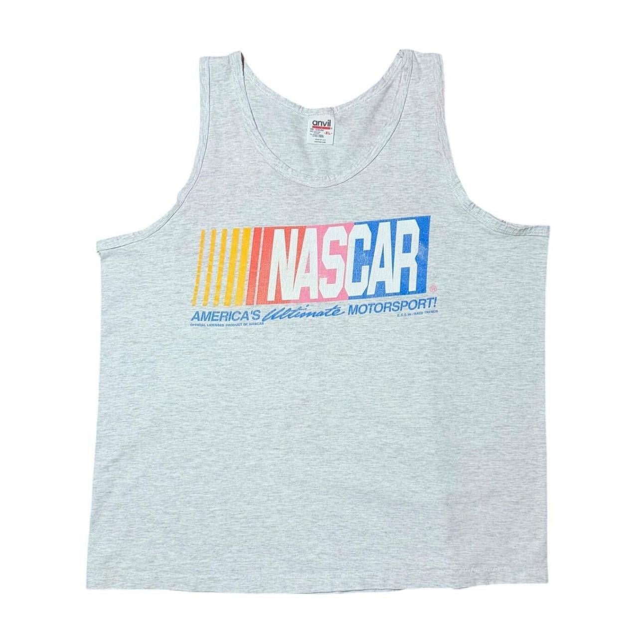 90s Nascar Racing Auto Cars Graphic Muscle Tank Top Classic Logo T-shirt