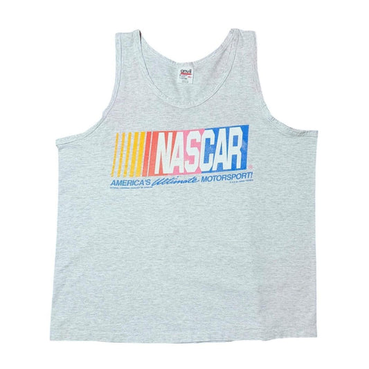 90s Nascar Racing Auto Cars Graphic Muscle Tank Top Classic Logo T-shirt