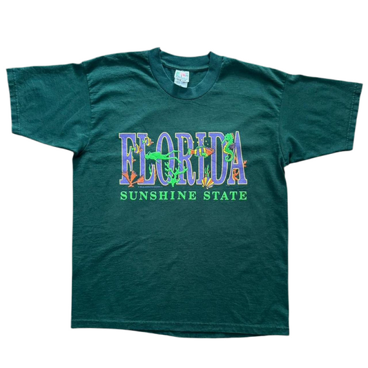 90s Florida Sunshine State Seahorse Underwater Nature Ocean Tee
