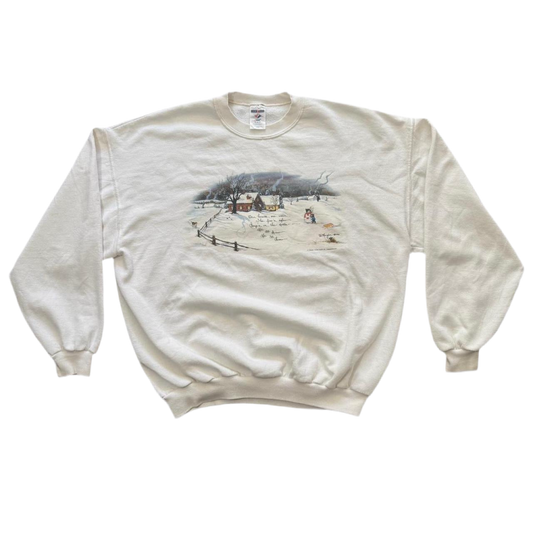 1996 Christmas Snowman Festive Holidays Crewneck