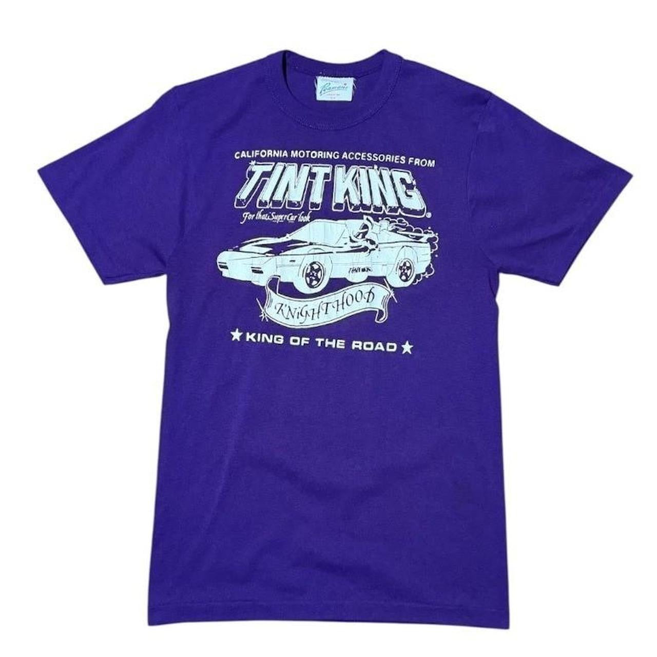 80s Tint King California Motors Racing Car Auto Mechanic Graphic T-shirt