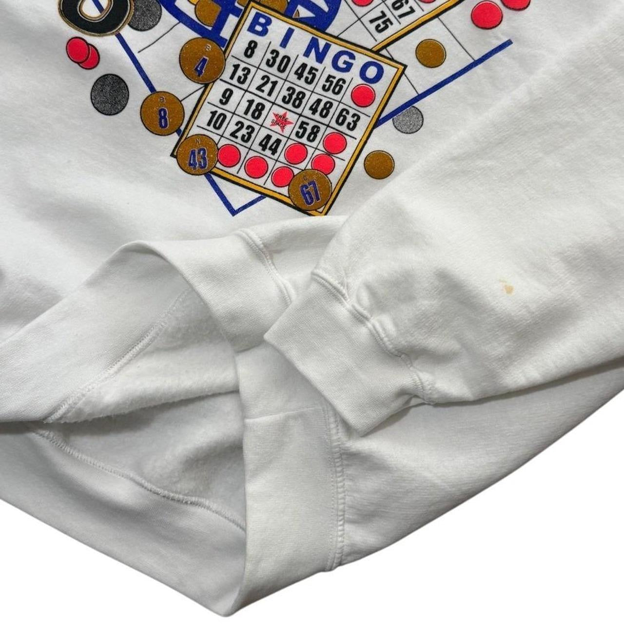 90s Bingo Gambling Casino Las Vegas Art Graphic Retro Pullover Crewneck