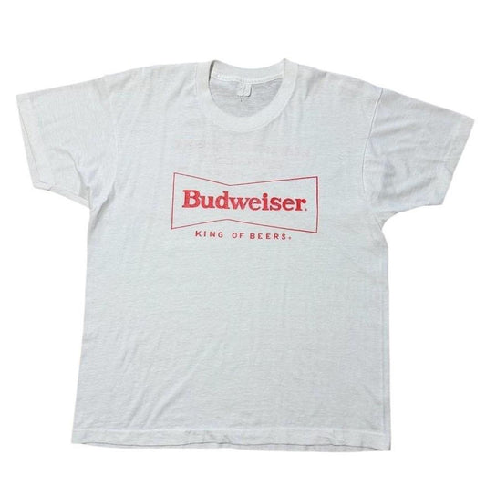 80s Budweiser King of Beers Logo Promo USA Single Stitch Sponsor T-shirt