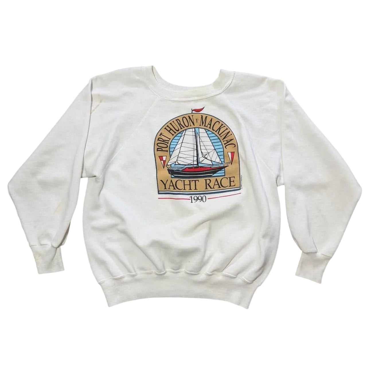 90s Port Huron Mackinac Island Yacht Race Boat Pullover Crewneck Sweater