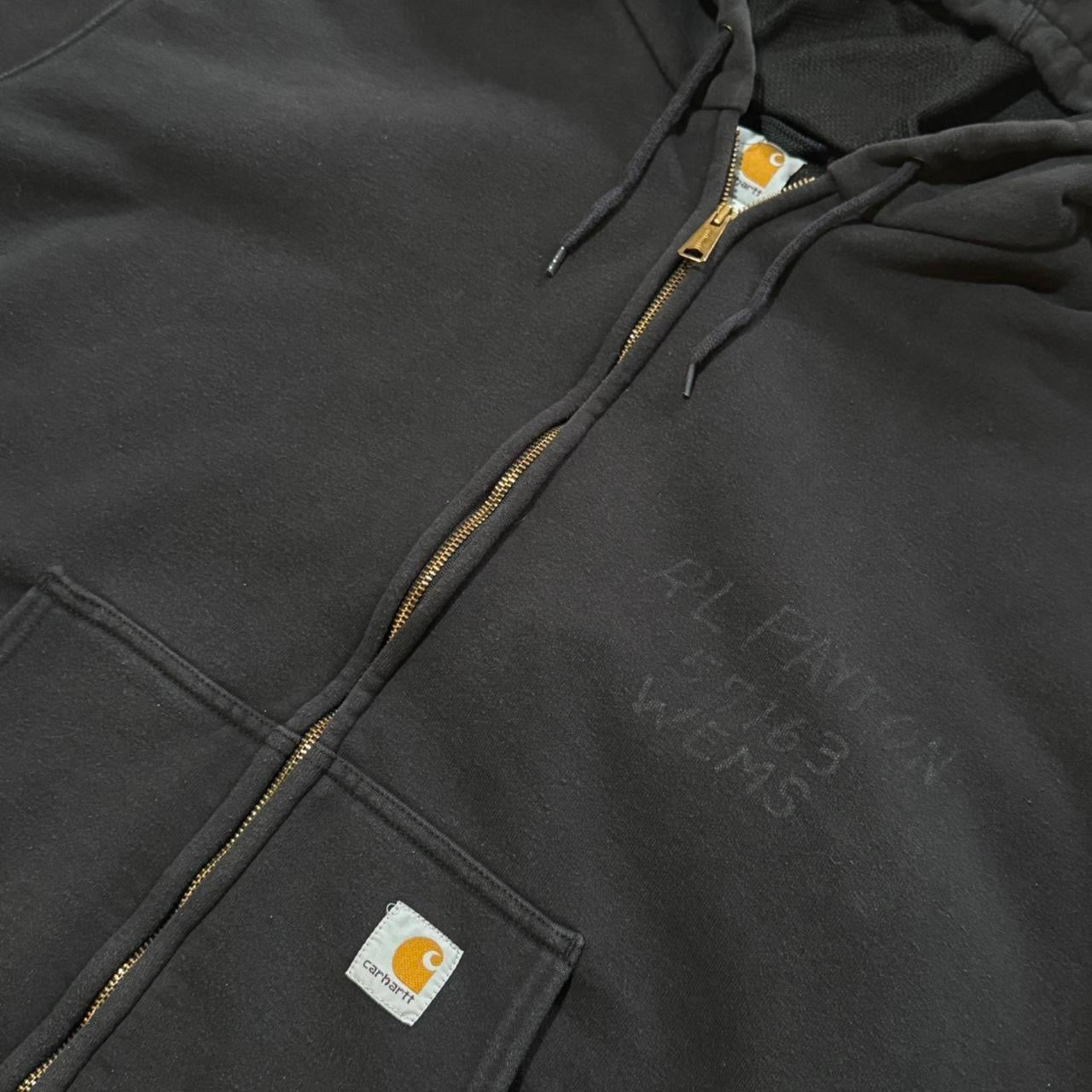 Vintage Carhartt J140 Active Military Issue Sweater Zip Up Jacket