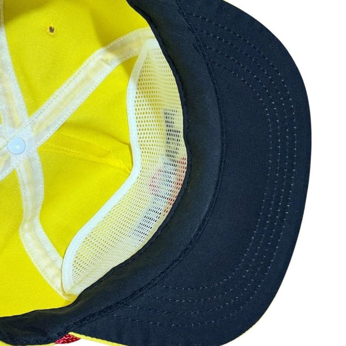 80s Pennzoil Racing Auto USA Sports Leather Rope Strapback Cap Hat