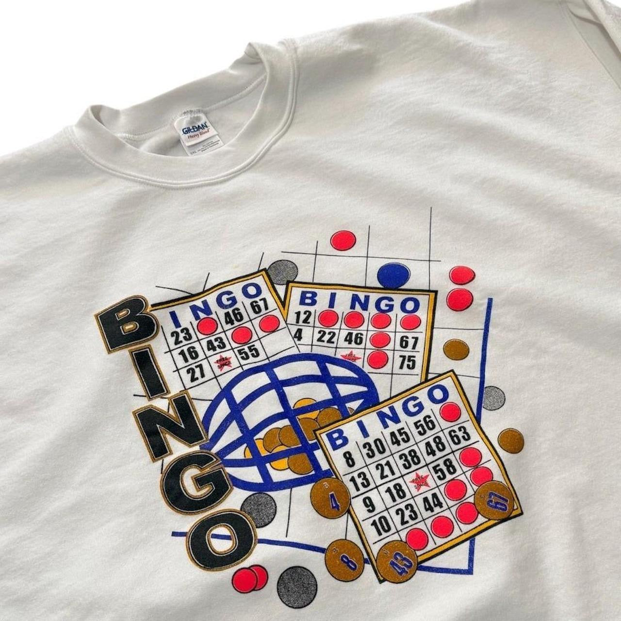 90s Bingo Gambling Casino Las Vegas Art Graphic Retro Pullover Crewneck