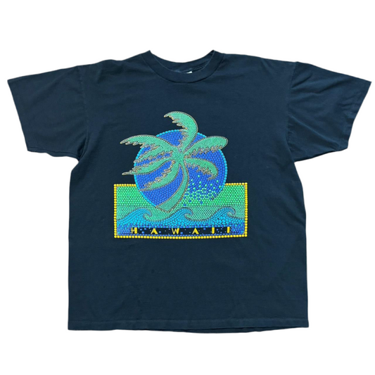 90s Puff Print Hawaii Palm Tree Tee