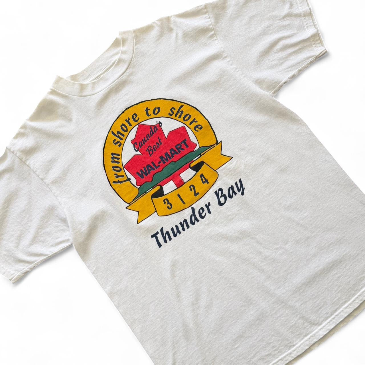 90s Walmart Thunder Bay Canada Workers Union Graphic T-shirt