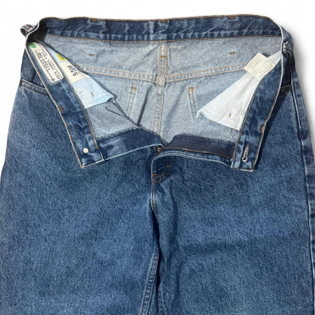 Vintage 90s Mustang Blue Wash Straight Leg Denim Jeans