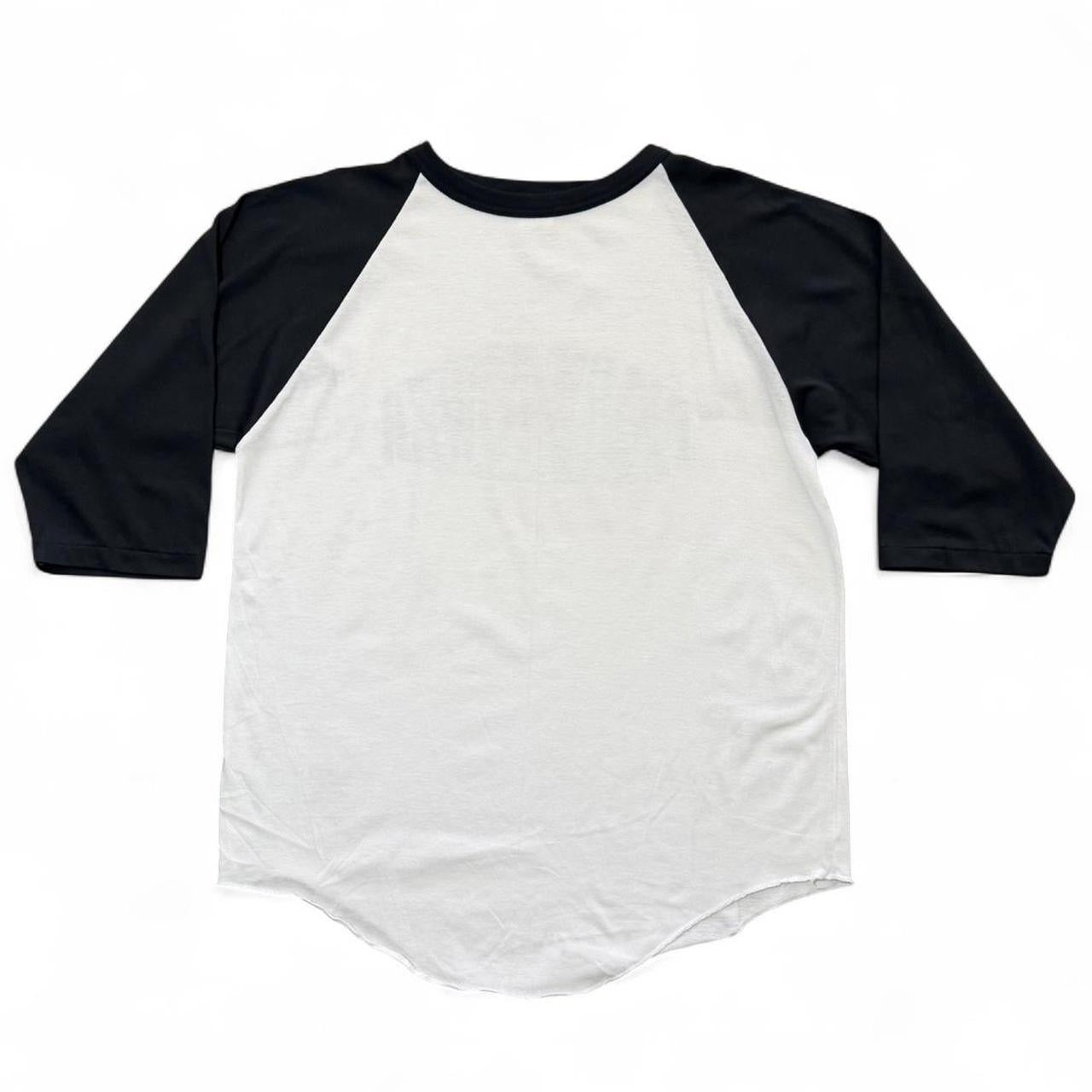 Vintage 90s Baseball Raglan Ivory Tower Graphic Soft Cotton T-shirt