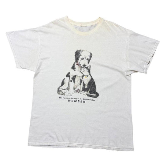 90s Humane Society Cat Dog Cute Animal Puppy Kitty Art Graphic T-shirt