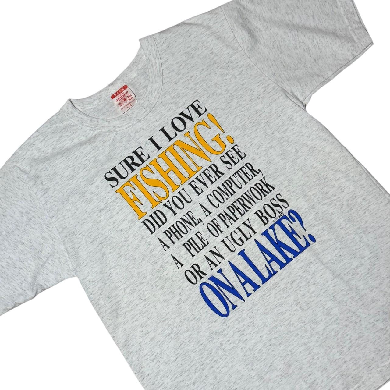 90s Fishing Humour Novelty Slogan Quote Dad Joke Funny Triblend T-shirt