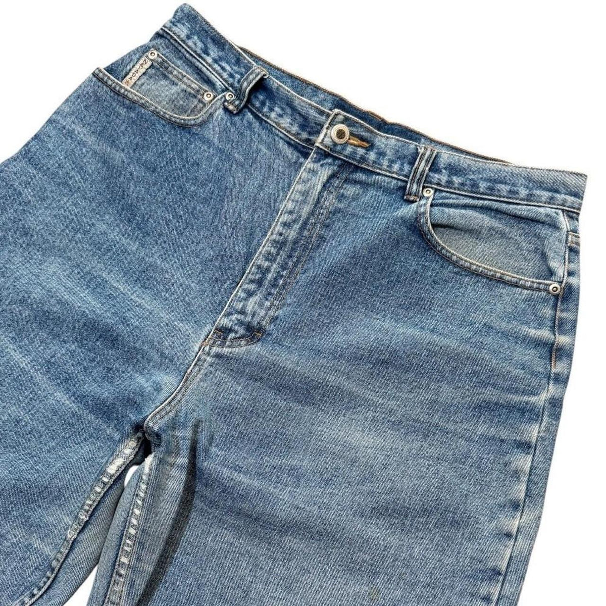 90s Nevada Jeans Mens Straight Leg Blue Wash Denim Jeans 33" Faded Pants