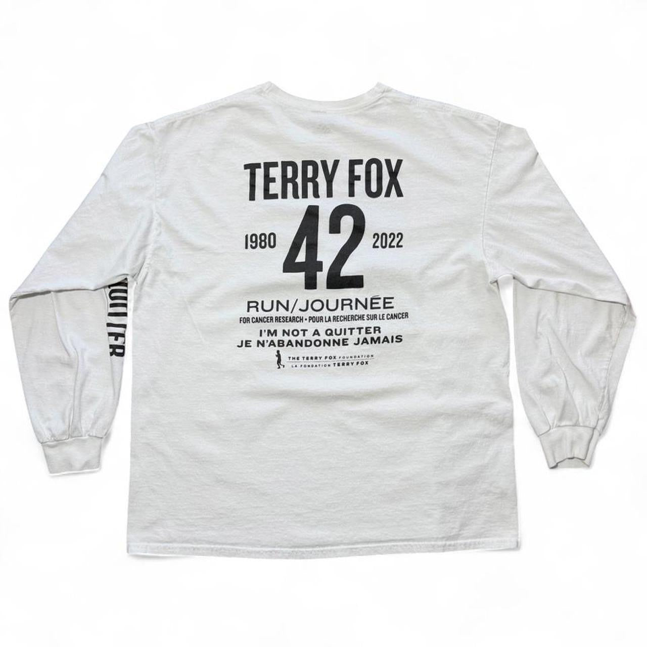 Adidas Terry Fox Run For Cancer Long Sleeve Portrait Shirt