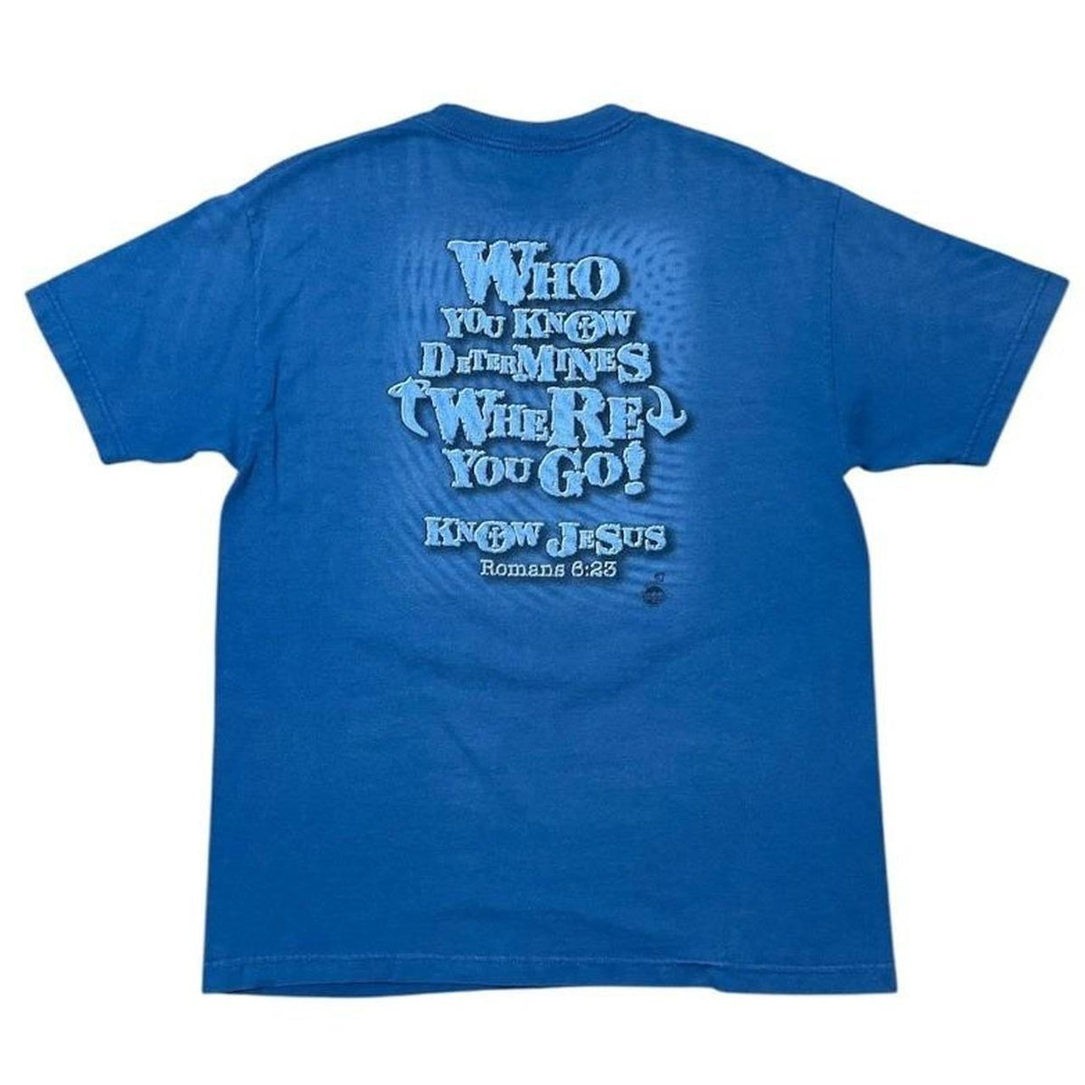 90s Know Jesus Roman Religious God Christian Bible Verse Graphic T-shirt
