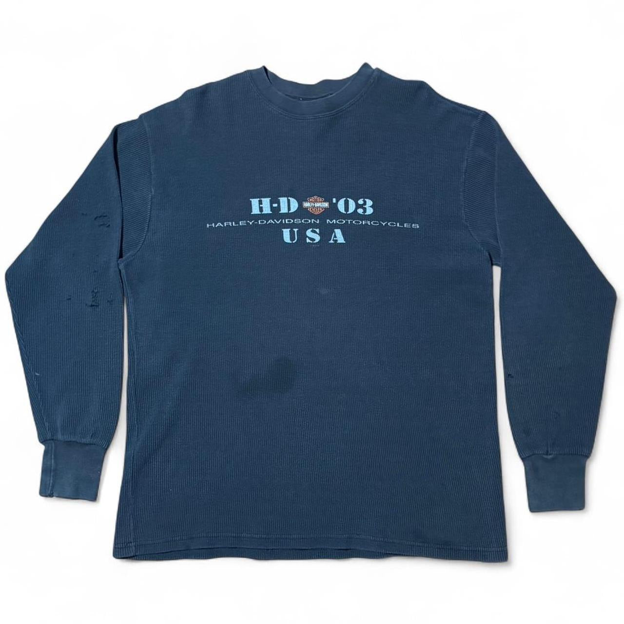 1997 Harley Davidson Long Sleeve Thermal Oakland California Shirt