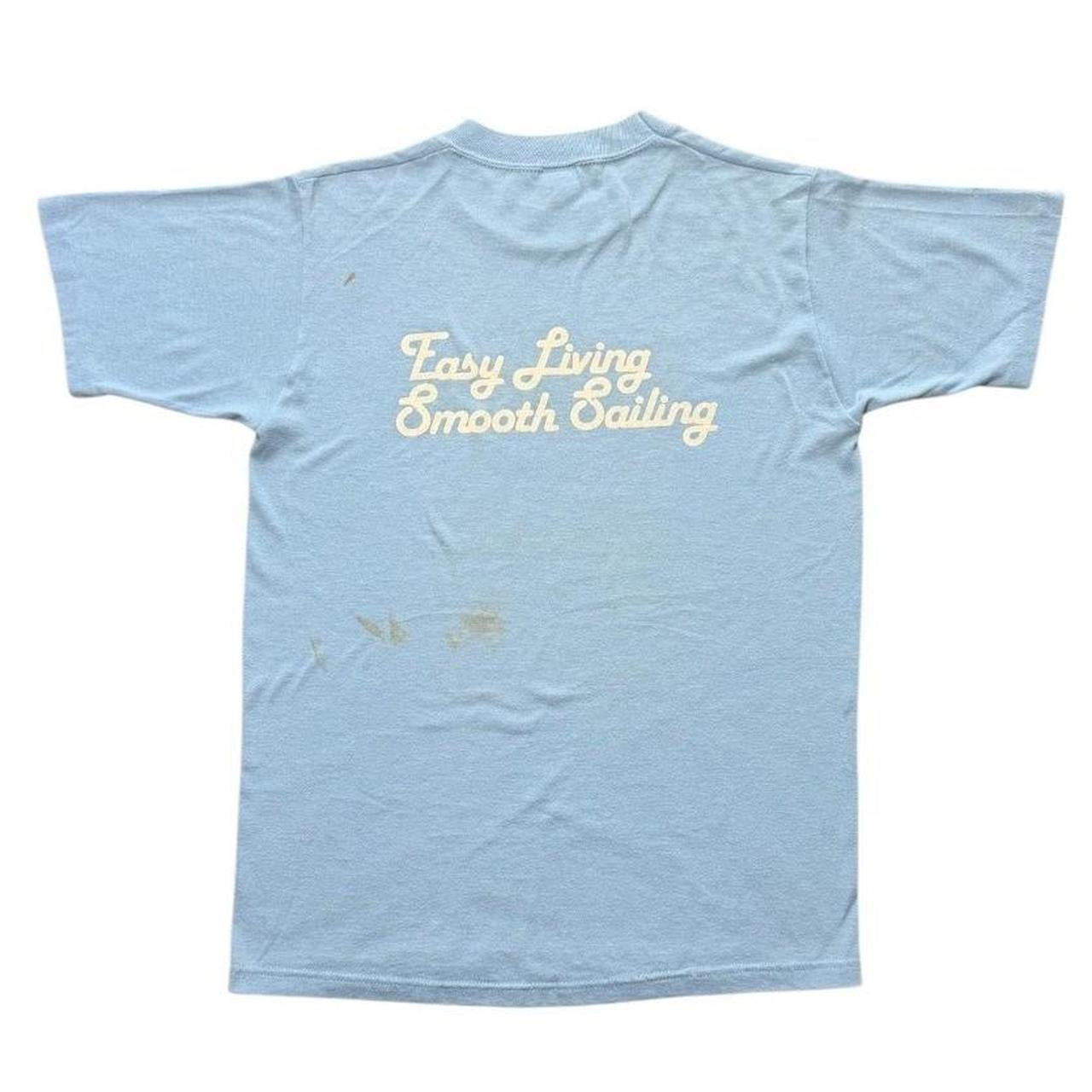 80s Lake Tobesofkee West Harbor Sailing Boat Ocean Yacht Graphic T-shirt