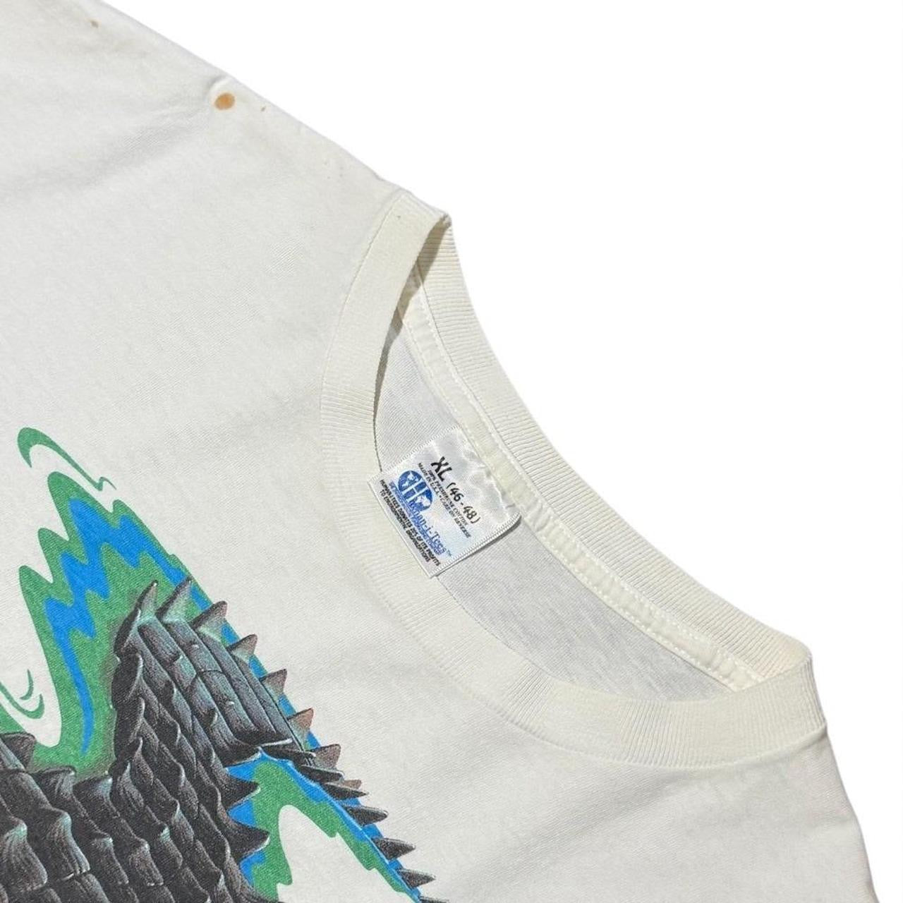 90s Alligator Human-i-Tees Nature Animal Gator Croc Art Graphic T-shirt