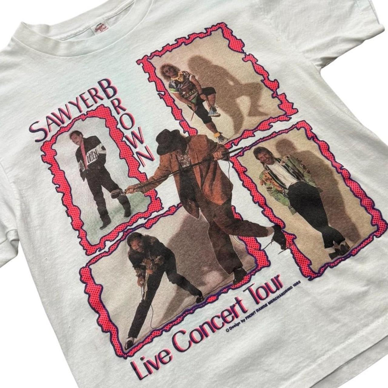90s Sawyer Brown Live Concert 92 Country Band Tour Merch Graphic T-Shirt