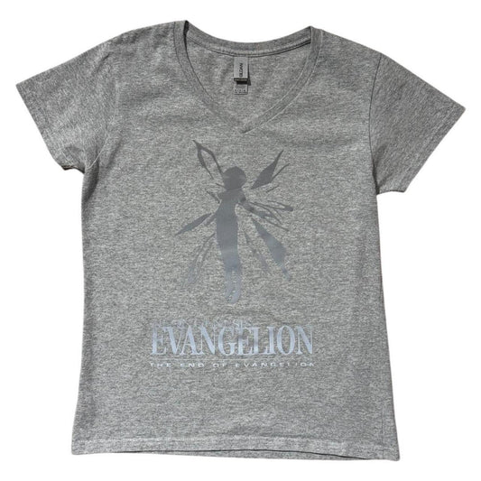 Neon Genesis Evangelion Reflective Anime Graphic V-neck Shirt