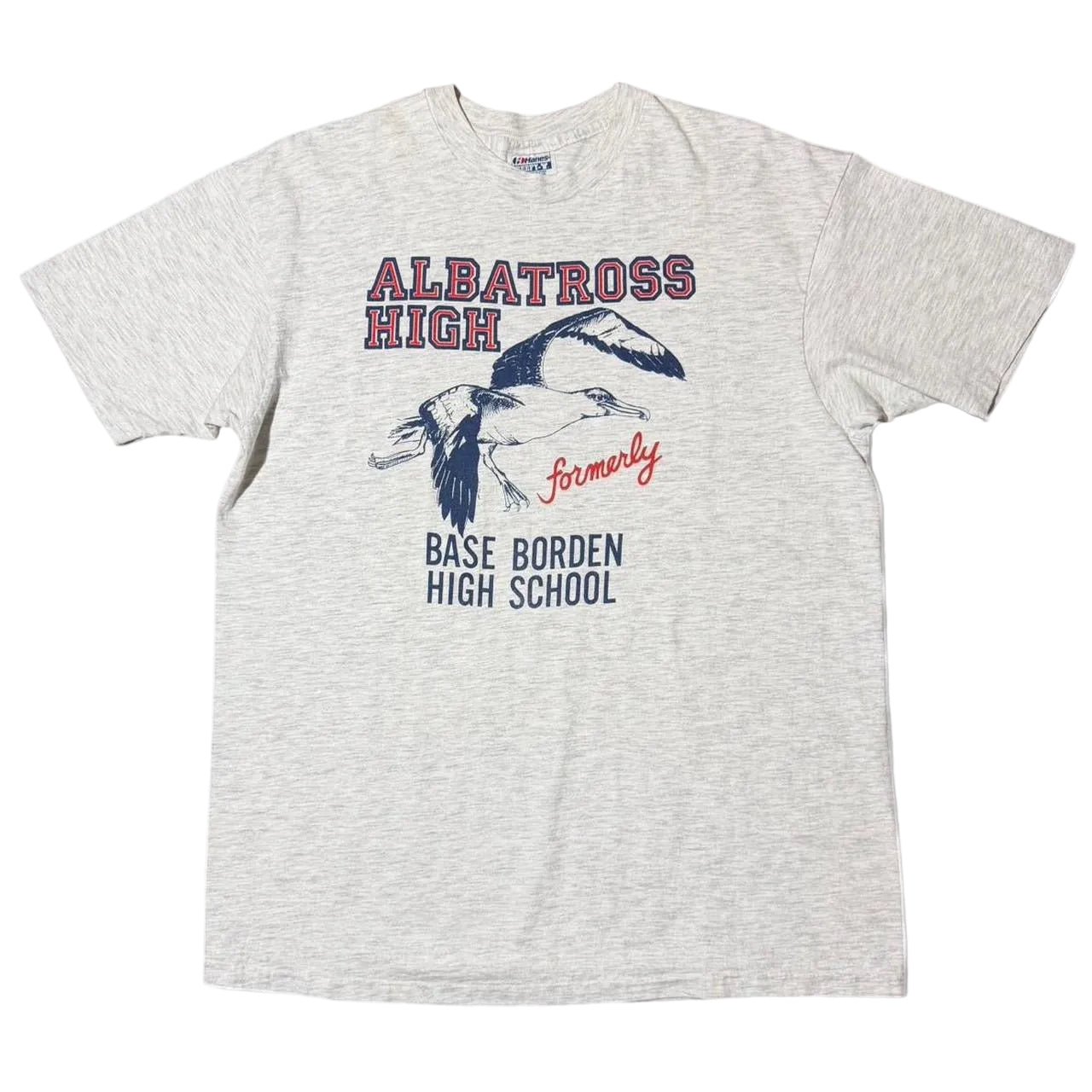 Vintage 90s Grey Albatross High School Base Borden School Bird T-shirt