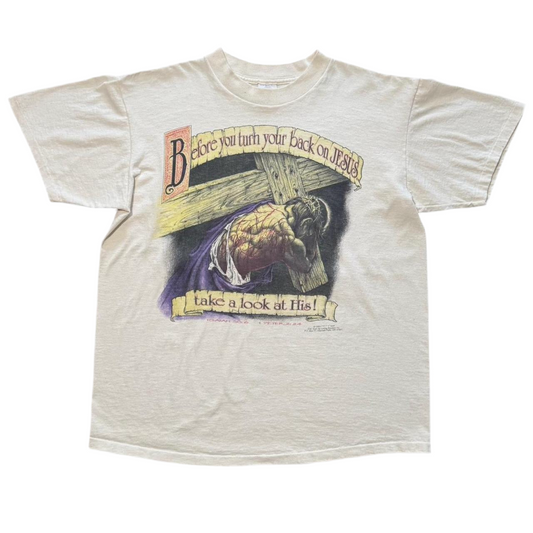 1993 Living Epistles Before You Turn Your Back On Jesus Tee