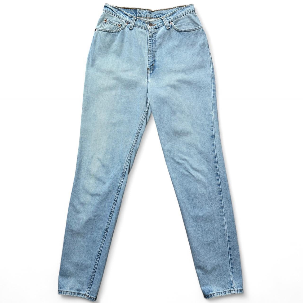 Vintage 90s Levi’s 512 High Waisted Light Blue Denim Tapered Jeans