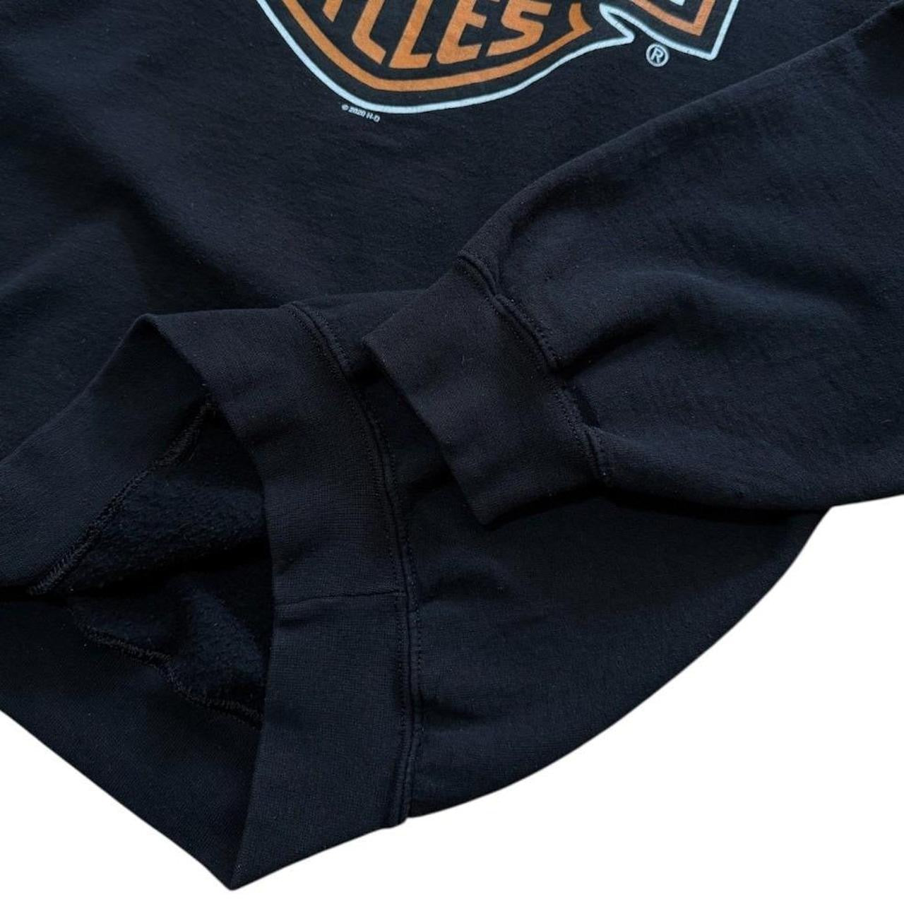 Harley Davidson Heaven Australia Faded Motorcycle Biker Logo Crewneck Sweater