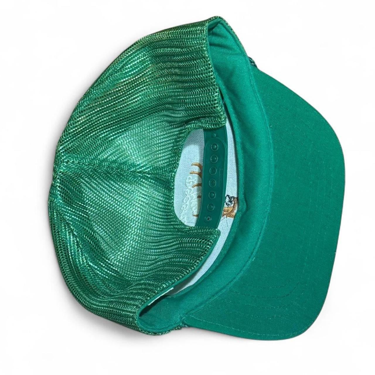 90s Pocono Mountains Deer Hunting Green Trucker Mesh Snapback