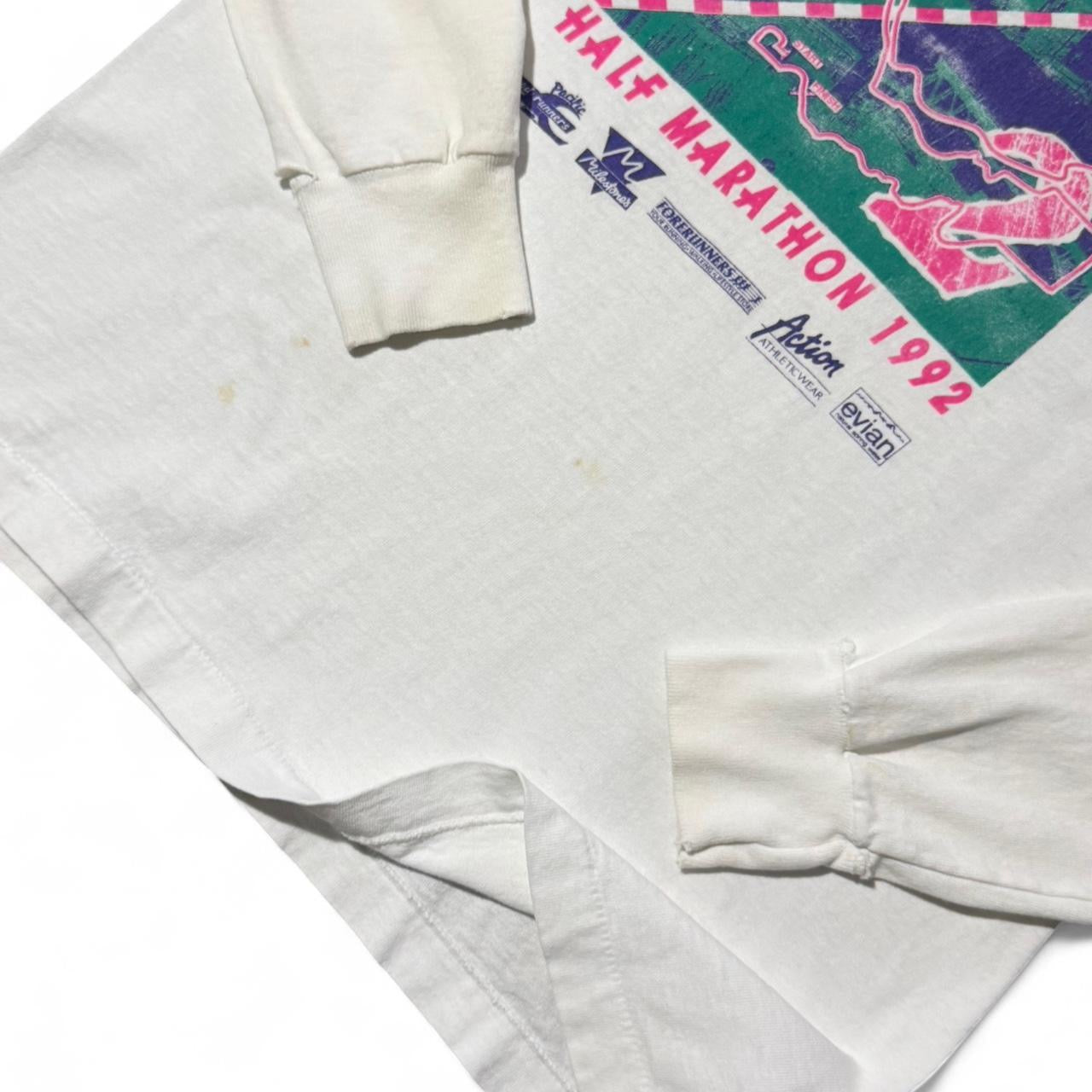 ‘92 Vancouver First Half Half Marathon Long Sleeve White Shirt