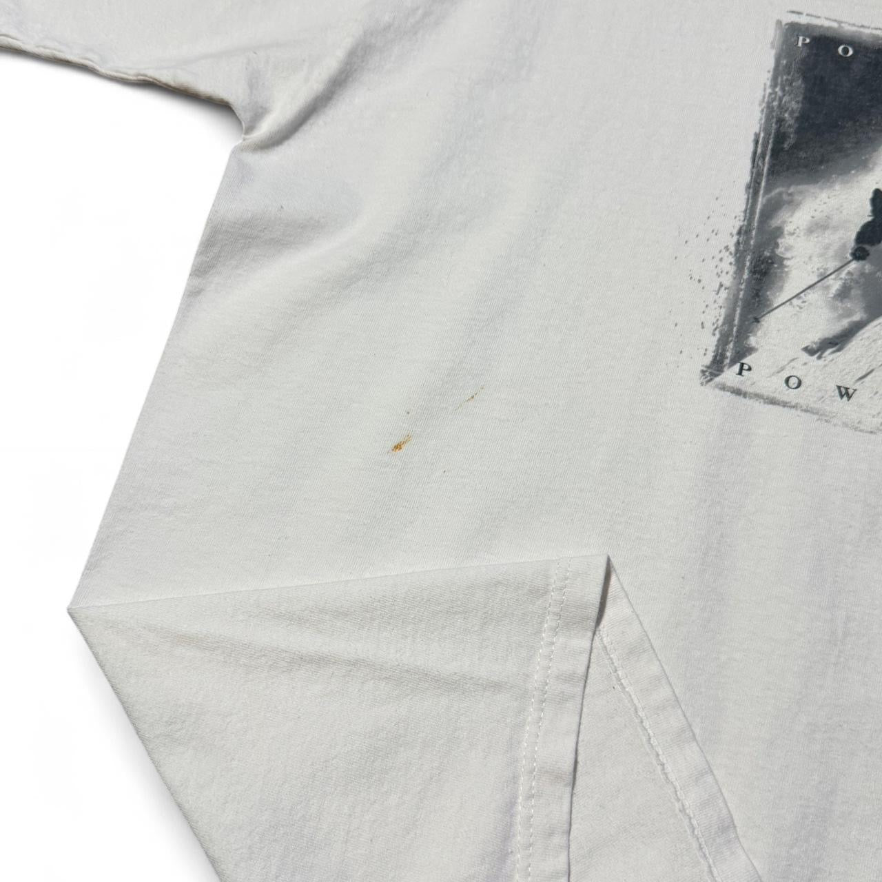 Vintage 90s Powder Snowboard Aspen Outdoors Nature Snow T-shirt