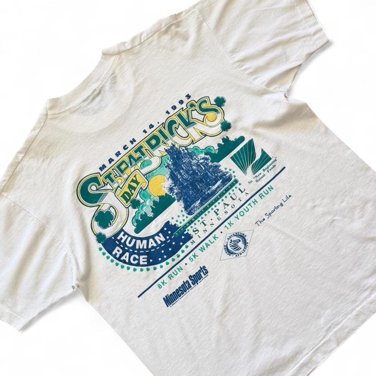 Vintage 90s Irish St. Patrick’s Day Minnesota Running Race Marathon T-shirt