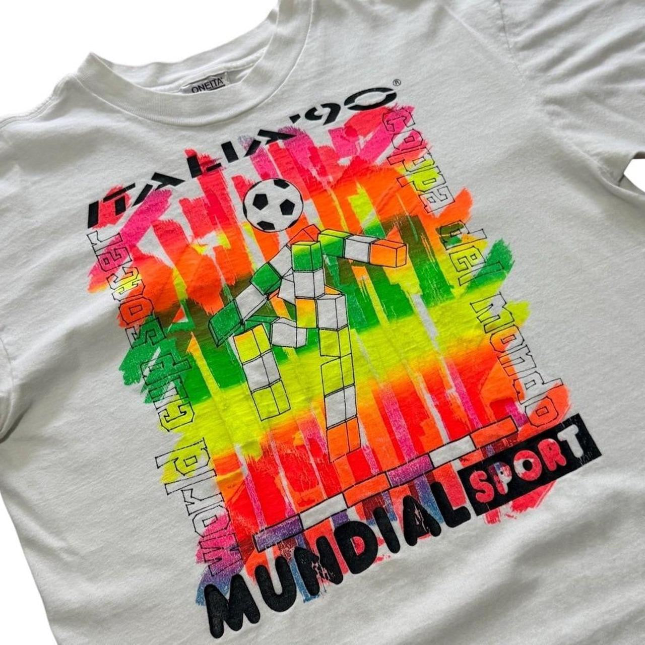 Italia 90s World Cup Soccer Ciao FIFA Graphic Football Sports T-shirt