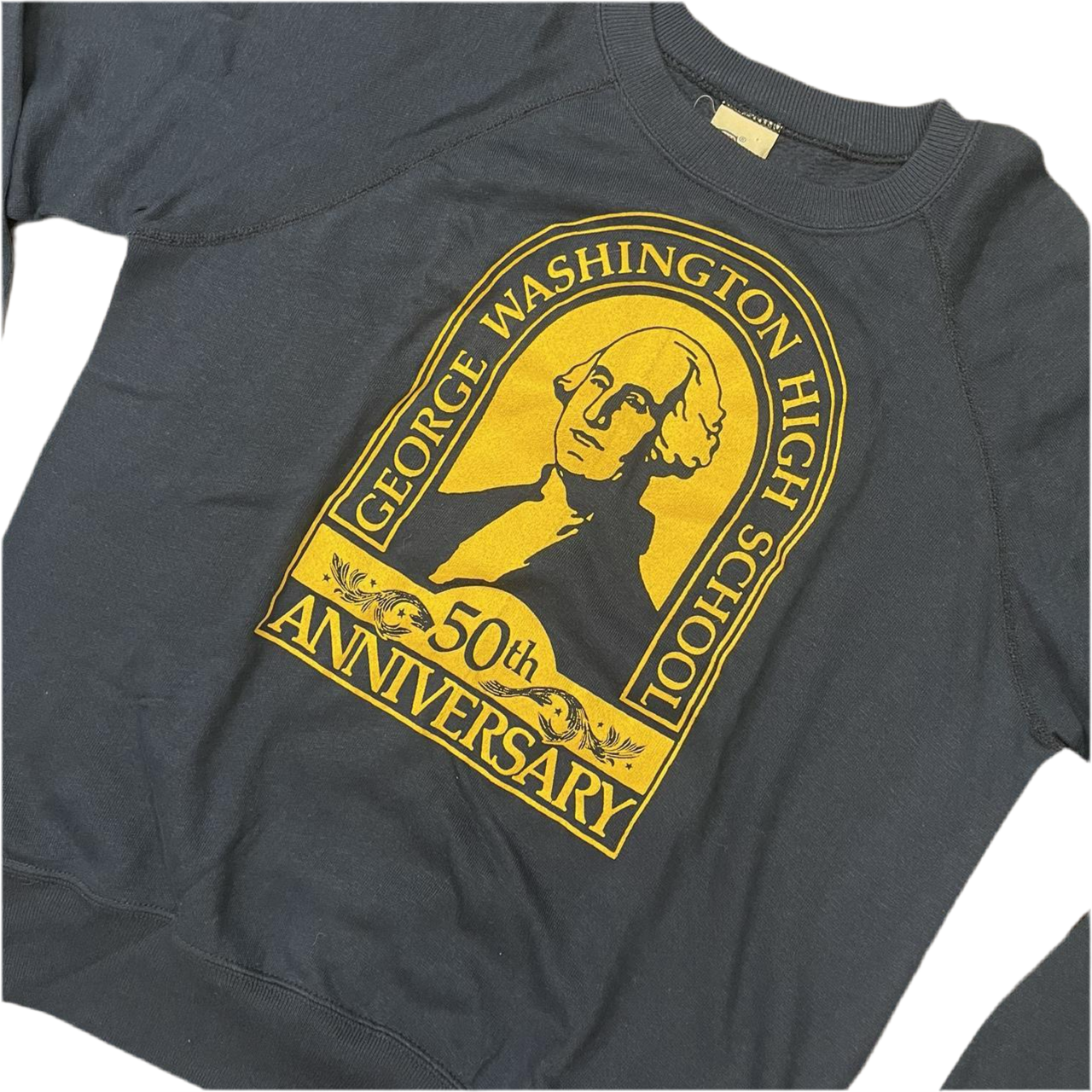 70s George Washington Navy Crewneck