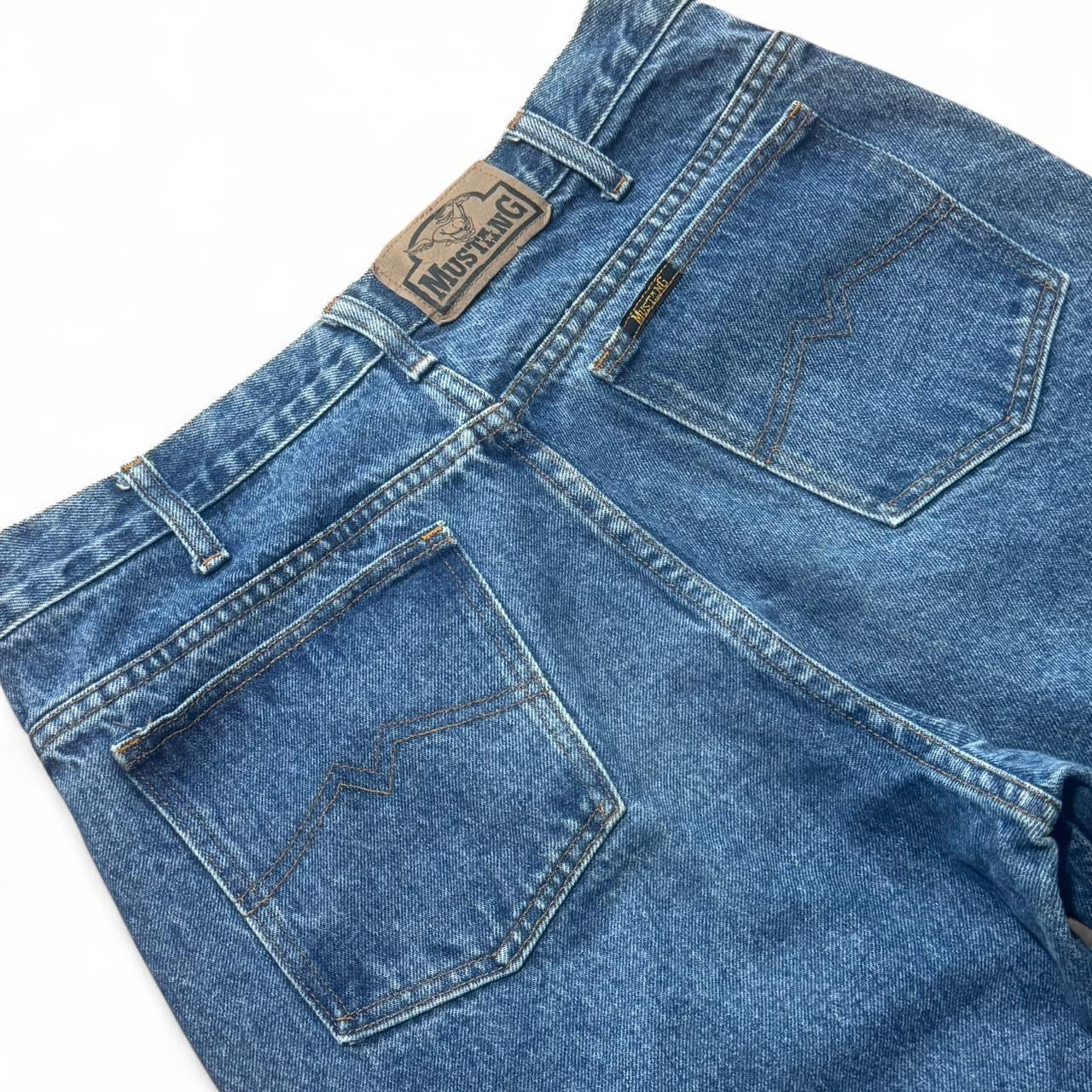 Vintage 90s Mustang Blue Wash Straight Leg Denim Jeans