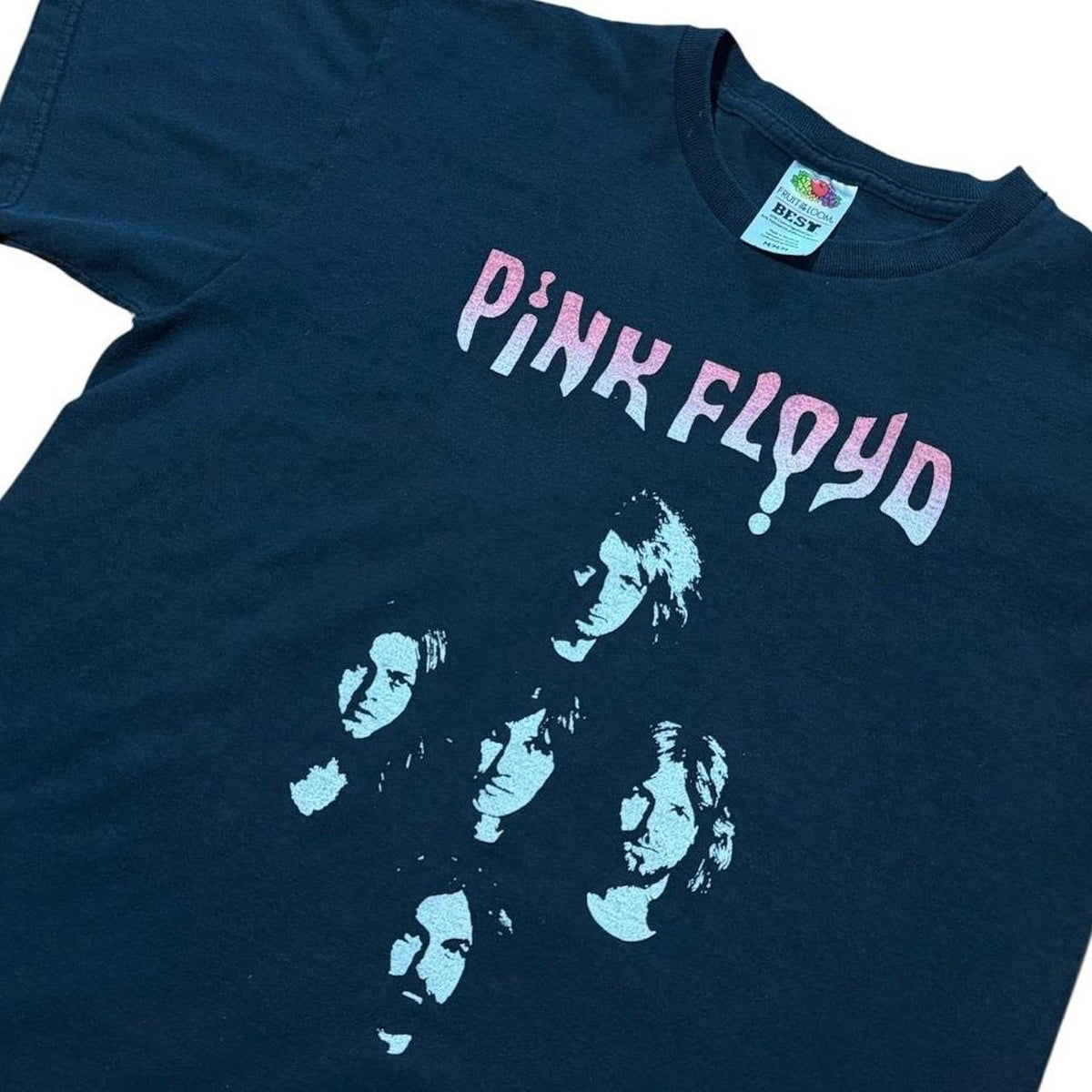 Y2K Pink Floyd Band Portrait Graphic Concert Merch Rock Music T-shirt