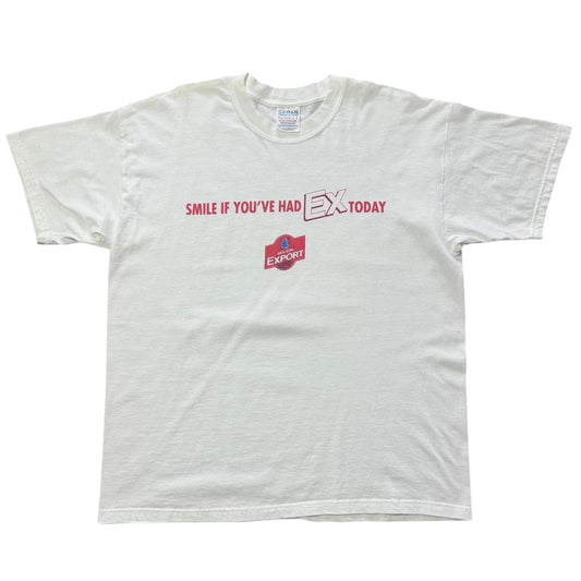 Y2K Molson Export Beer Promo Smile If You’ve Had Ex Today Tee