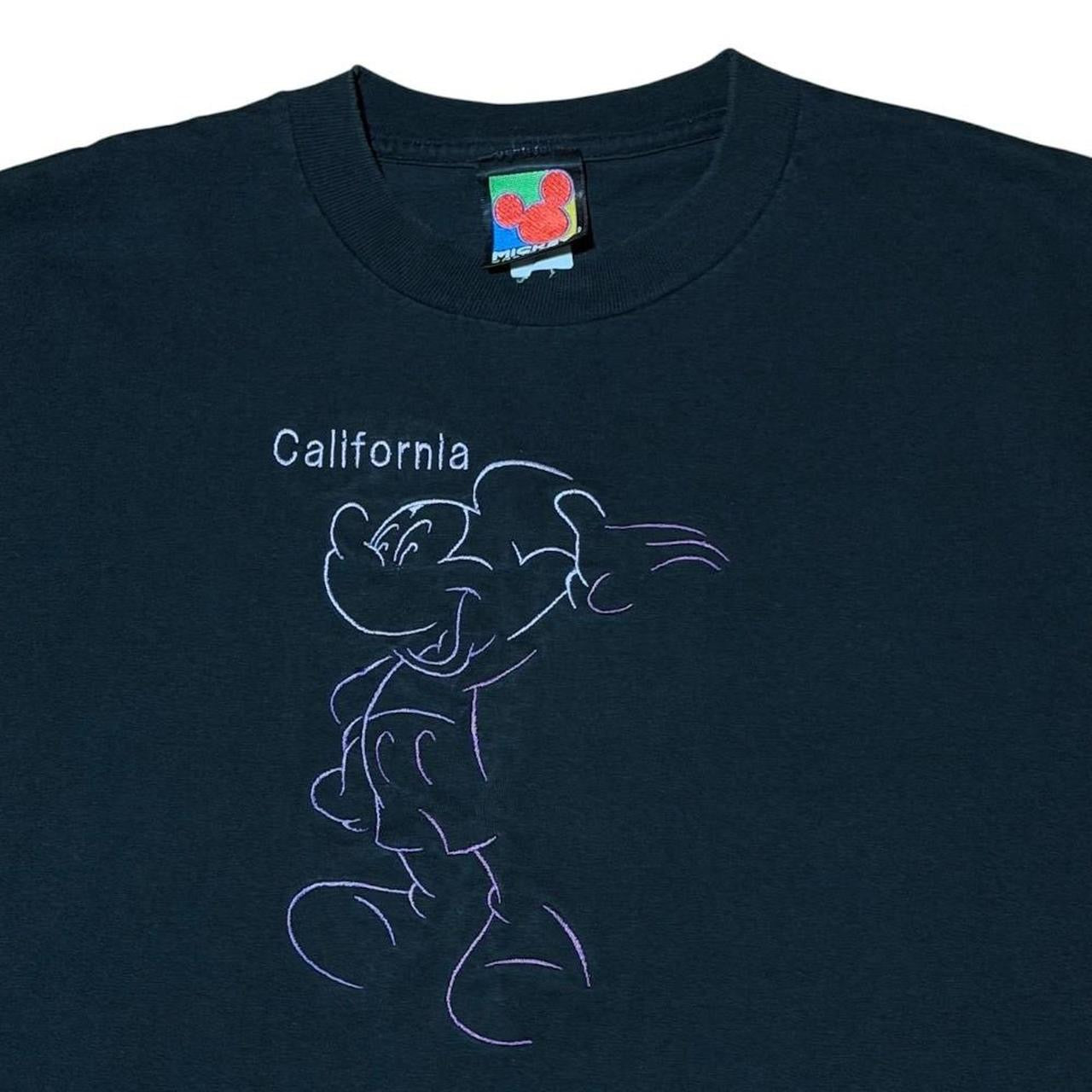 90s Disney Mickey Mouse Embroidered California Graphic Souvenir T-Shirt