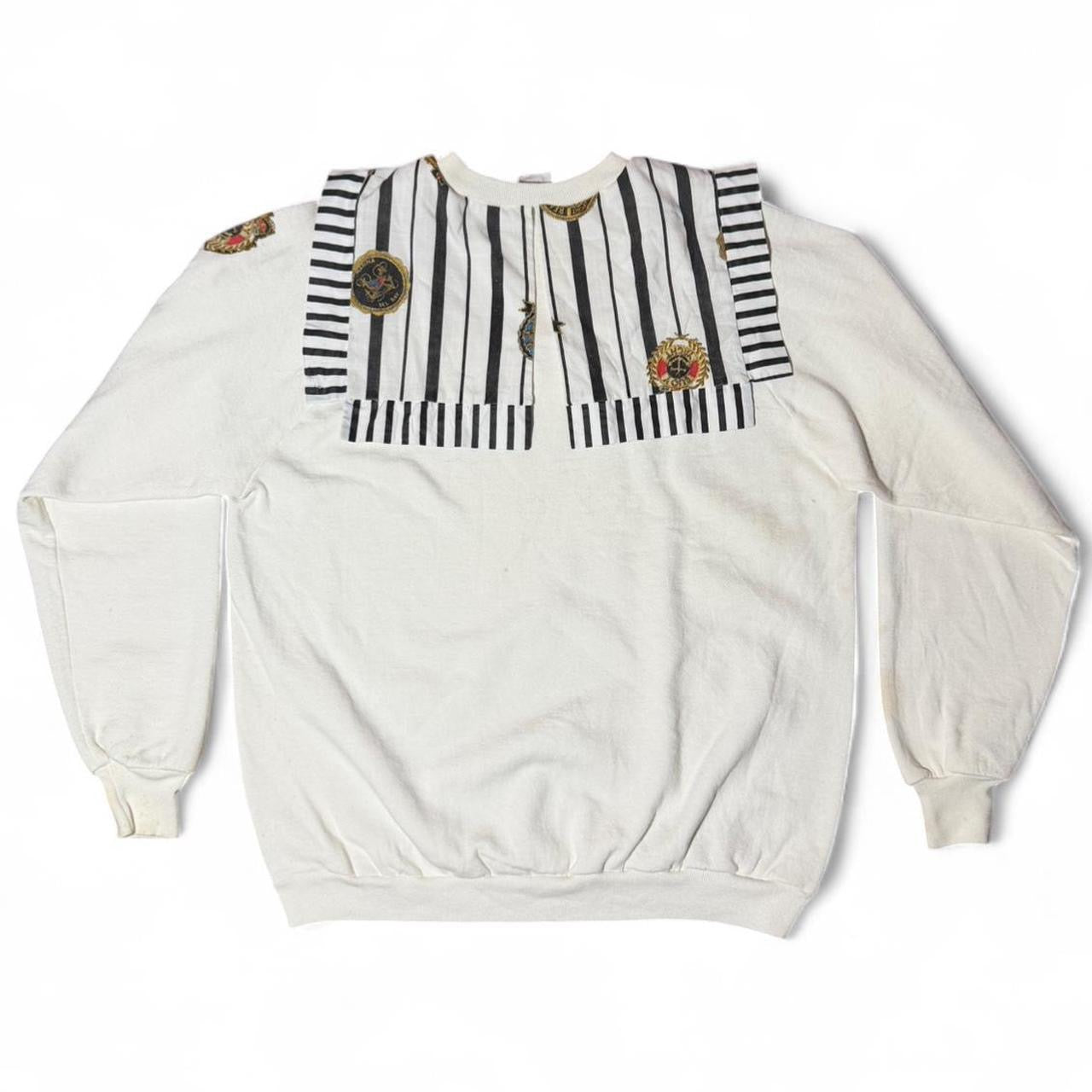 90s Marina Bay Sailor Yacht Club Crested Emblem Sweater