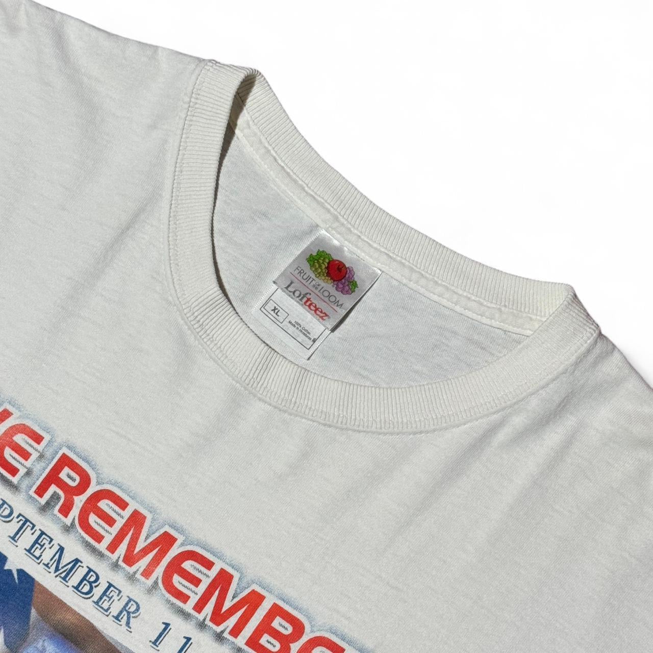 Y2K 9/11 Memorial Commemorative We Remember Our Heroes Graphic Tee
